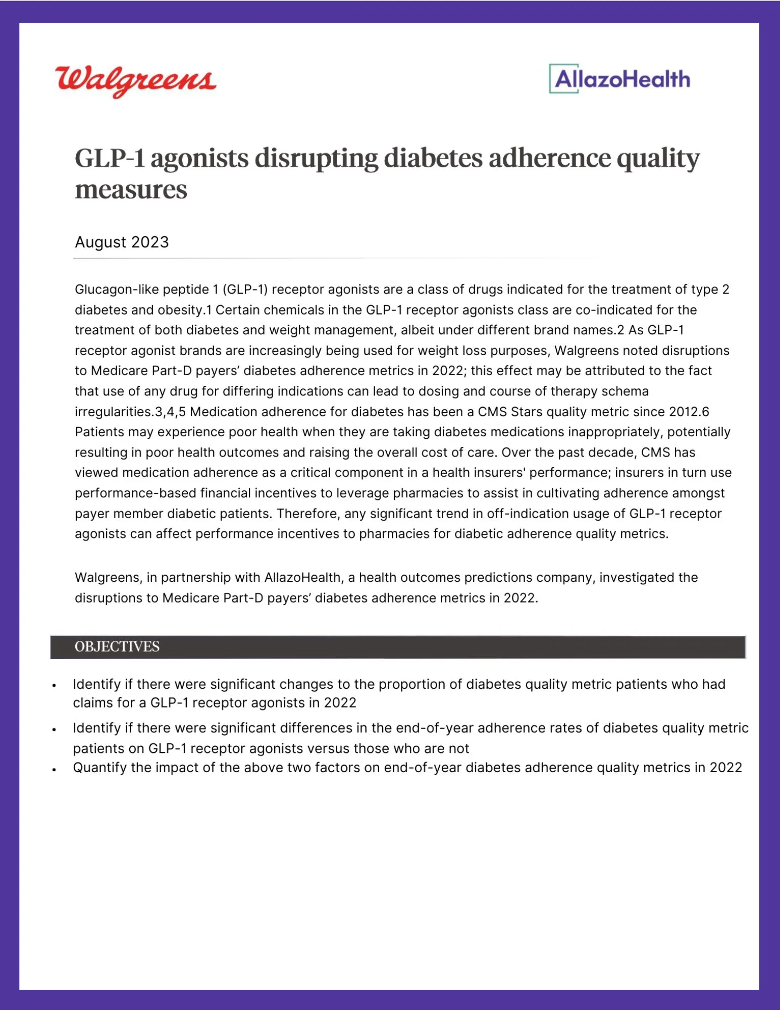 Walgreens GLP-1 results in partnership with AllazoHealth